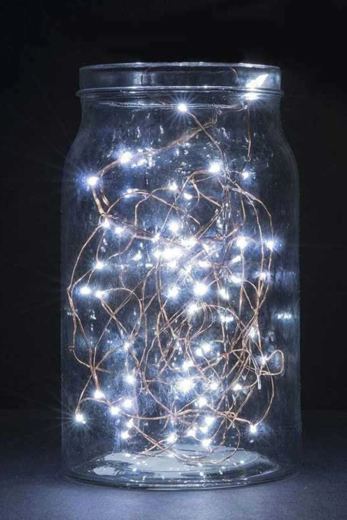 5mt Peri Beyaz 50 Led Pilli Noel Parti Yılbaşı Ağaç Dekoratif Aydınlatma Lambası Animasyonlu Süsleme