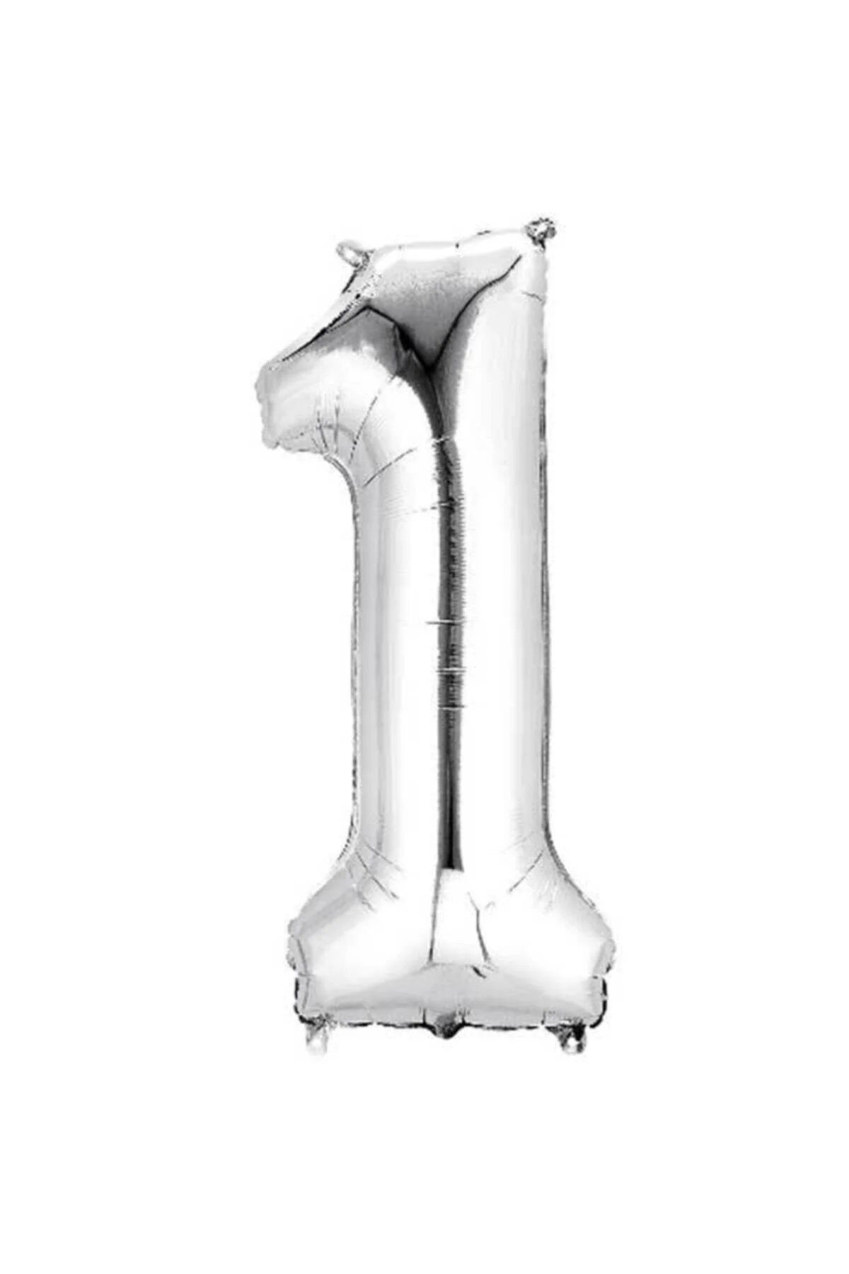 1 Rakam Folyo Gümüş Balon Küçük 35 Cm