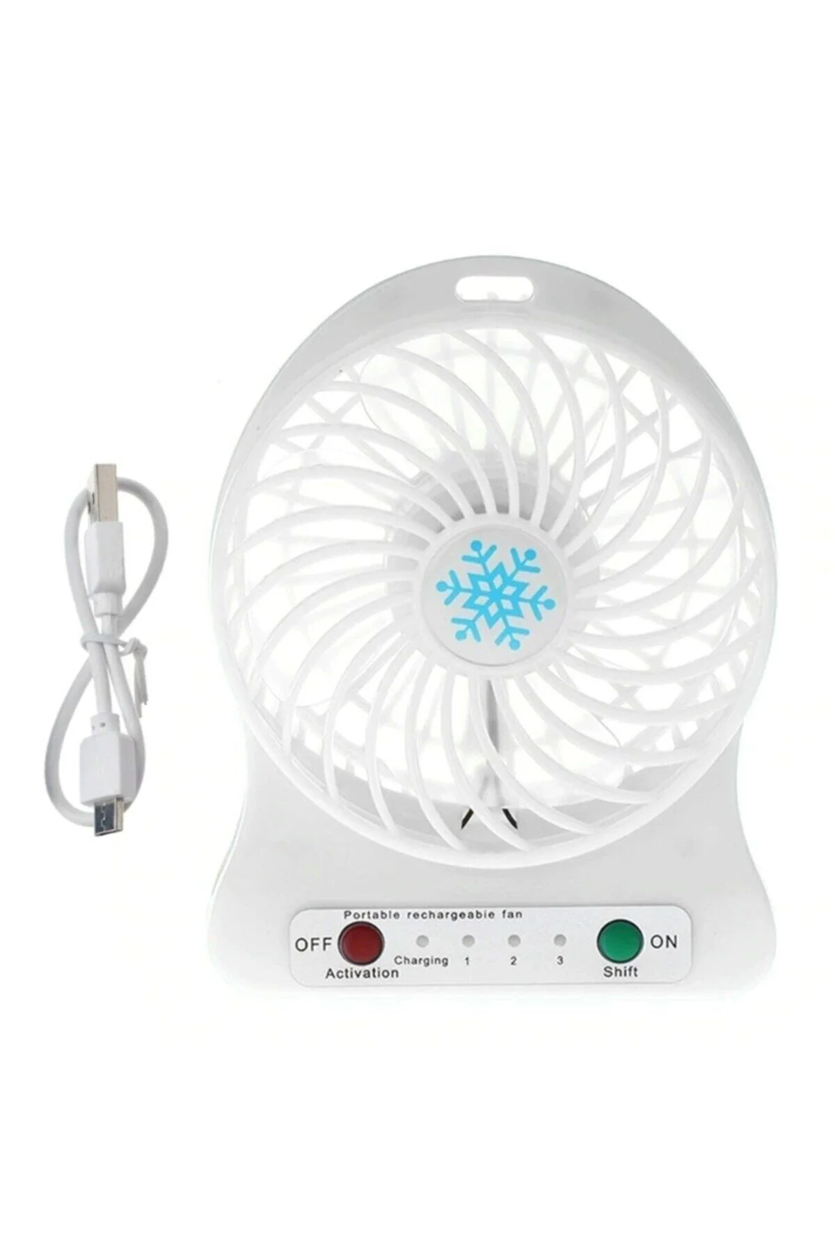 Şarjlı Vantilatör Fan Mini Seyahat Tipi Serinletici Soğutucu Laptop Notebook Usb Fan