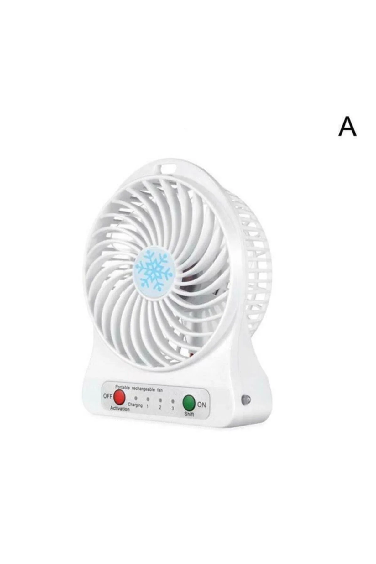 3 Kademeli Şarjlı Masa Üstü Usb Mini Taşınabilir Vantilatör Fan
