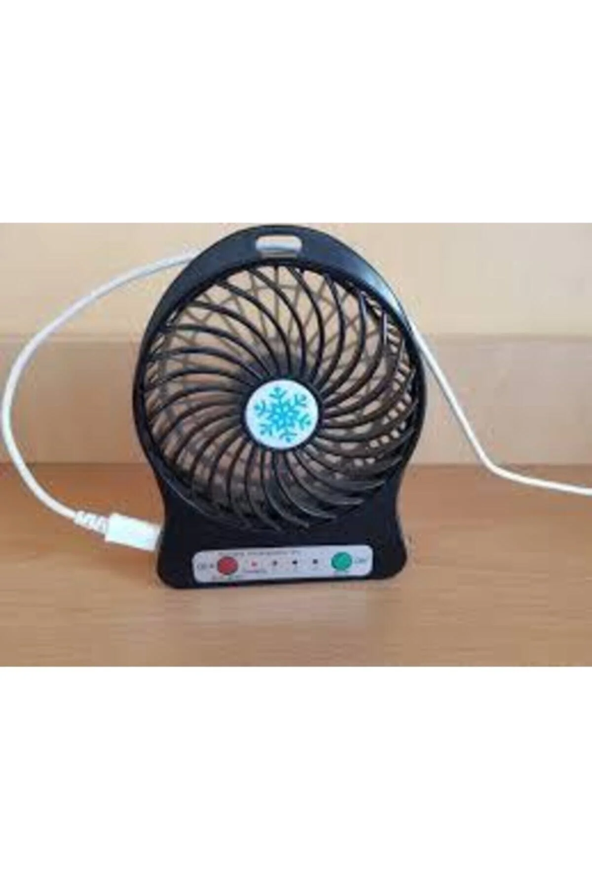 3 Kademeli Şarjlı Masa Üstü Usb Mini Taşınabilir Vantilatör Fan - pazariz Görsel 2