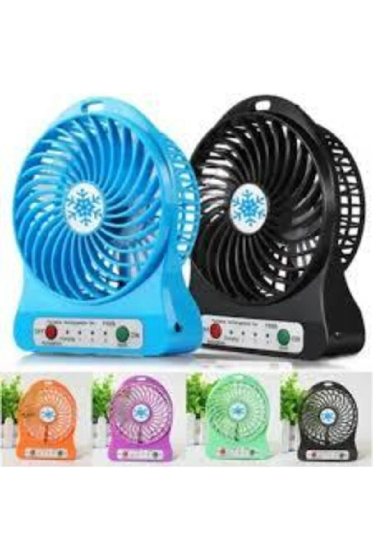 3 Kademeli Şarjlı Masa Üstü Usb Mini Taşınabilir Vantilatör Fan - pazariz Görsel 4
