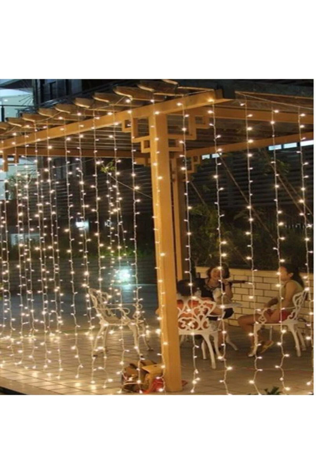4x3 Mt Pirinç Perde Led &amp; I 8 Fonksiyon Animasyonlu Günışığı Perde 4x3 Metre