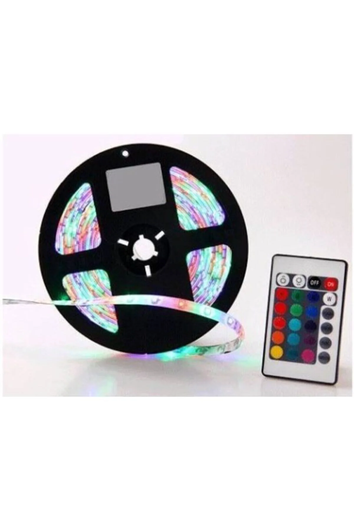Şerit Led - Animasyonlu, Tak Çalıştır. Kumandalı, Trafolu, Yapışkan, Rgb 5 Metre - alayımbari Görsel 3
