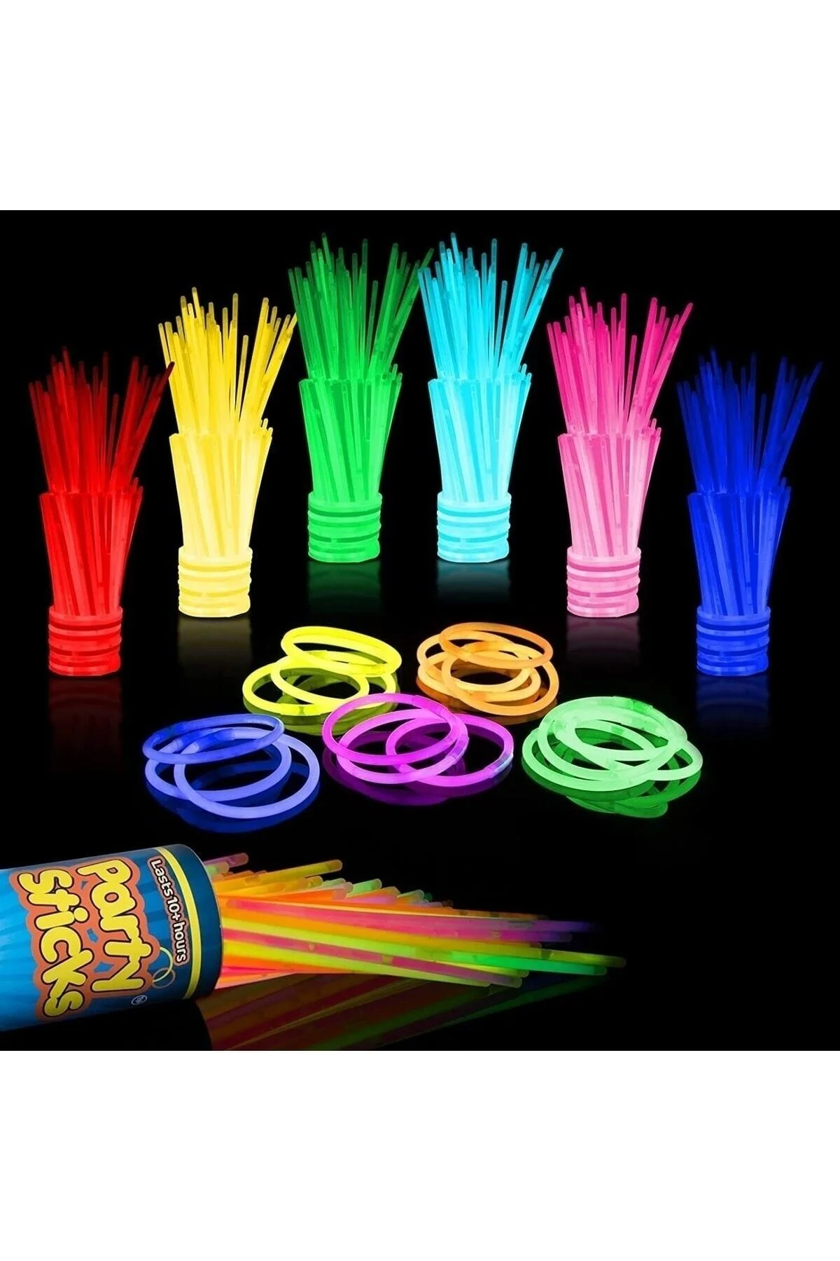 Glow Stick Fosforlu Neon Çubuk 50 Li Paket - pazariz Görsel 3