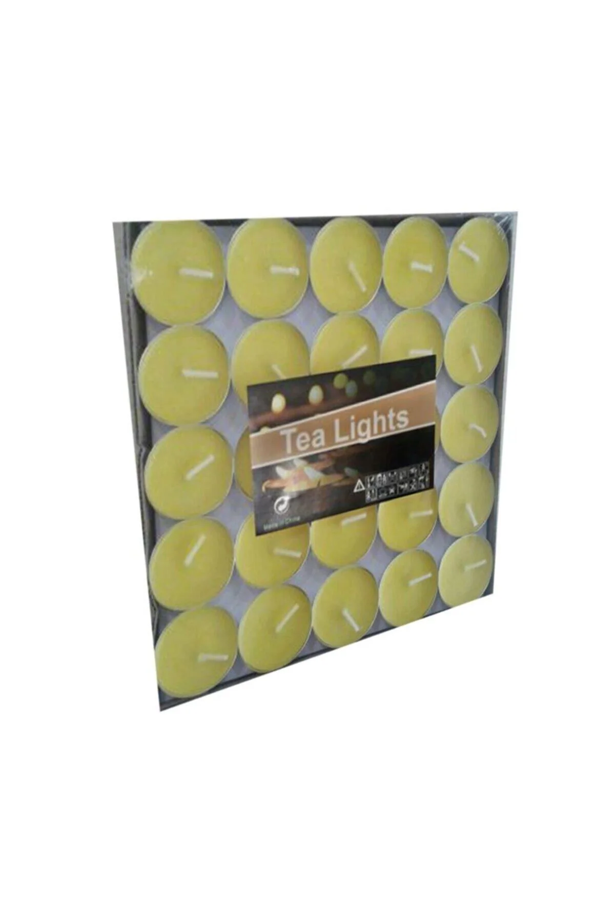 Tealight Mum Sarı 25 Adet