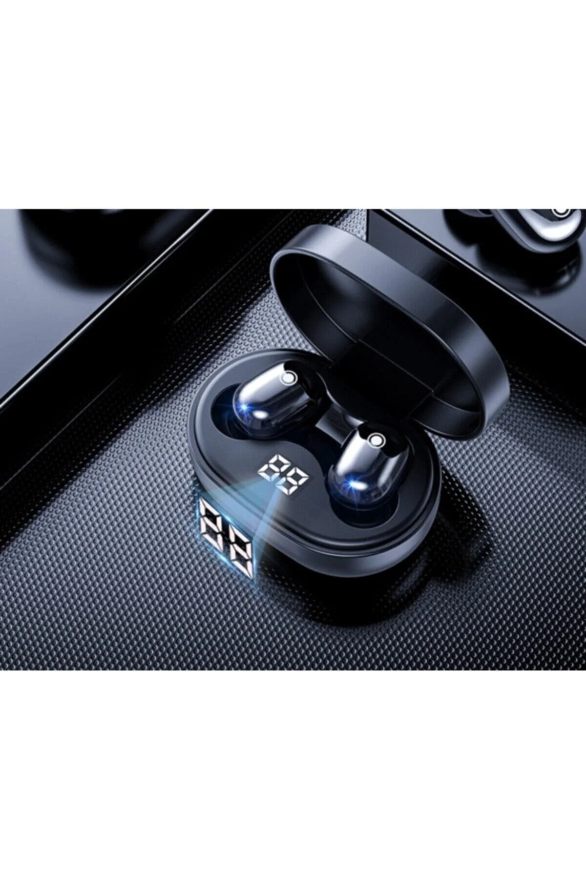 Siyah Pro Ledli Şarj Göstergeli 5.0 Bluetooth Kulaklık Uyumlu - pazariz Görsel 6