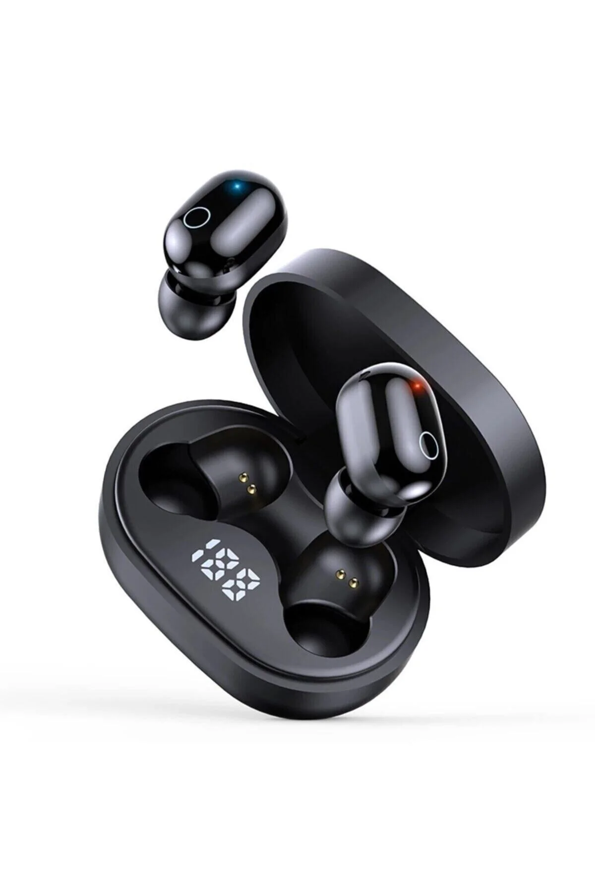 Siyah Pro Ledli Şarj Göstergeli 5.0 Bluetooth Kulaklık Uyumlu - pazariz Görsel 4