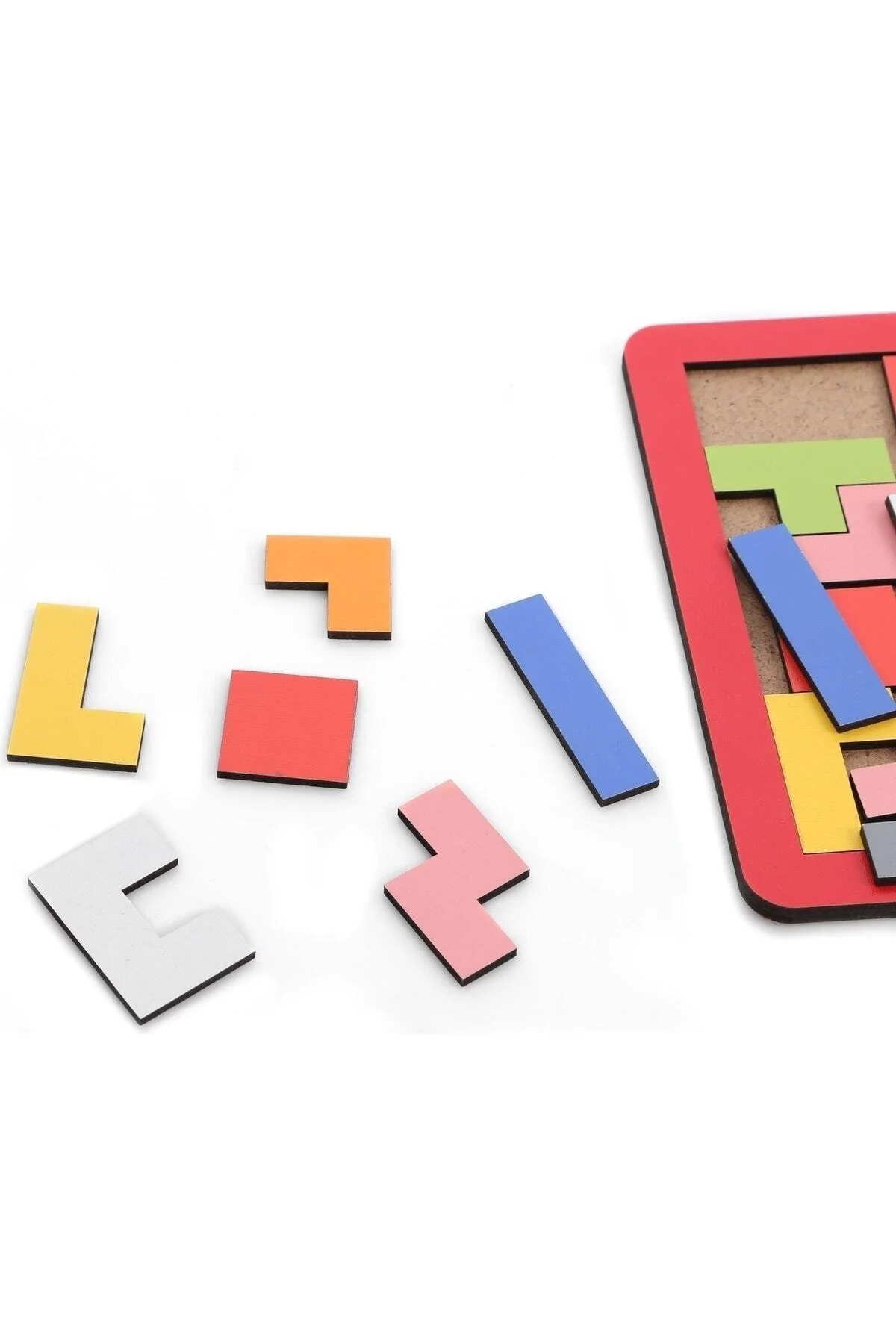 Ahşap Eğitici Tetris - Eğitici Ahşap Oyuncak - Eğitici Blok Dizme - Yeni Nesil Tetris - pazariz Görsel 2