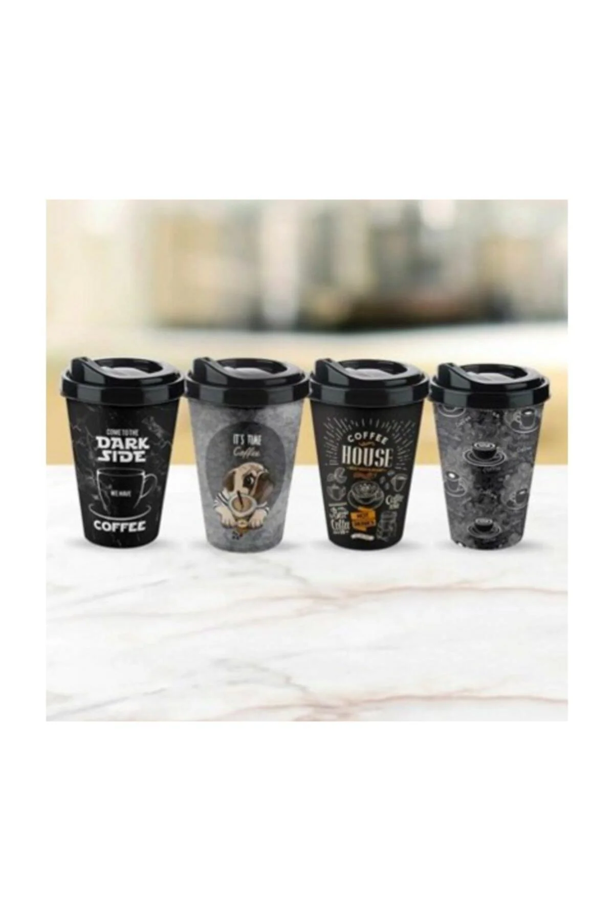 Ihtiyaçlimanı Coffe Plastik Bardak 400 Ml (dark Side), Kahve Çay Bardağı - Titiz Görsel 2