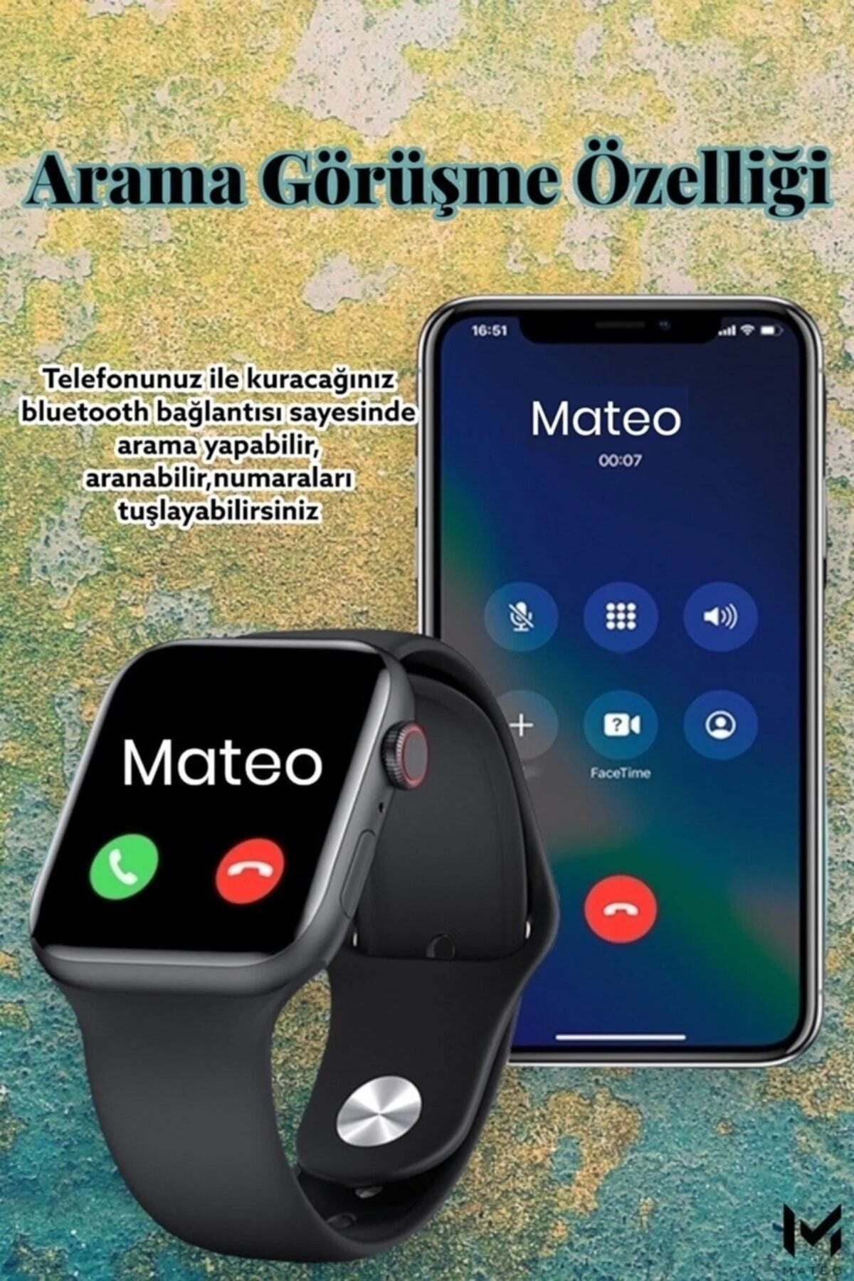 Akıllı Saat L800 Uyumlu Dokunmatik Ekran Bluetooth Ve Yan Ekran Tuşlu Çok Özellikli (siyah) - pazariz Görsel 3
