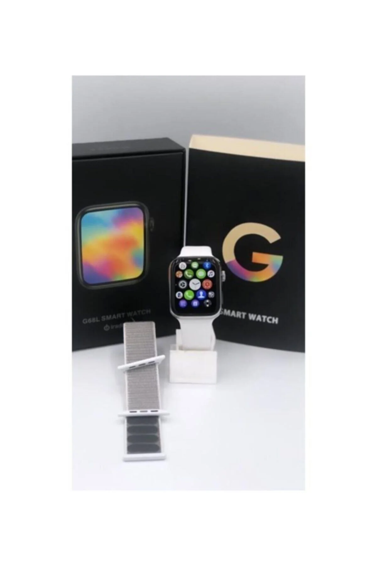 G68l Smart Watch 6s Uyumlu Akıllı Saat Konuşma Özellikli Türkçe Menü Yan Tuşlar Aktif Uygulama - pazariz Görsel 4
