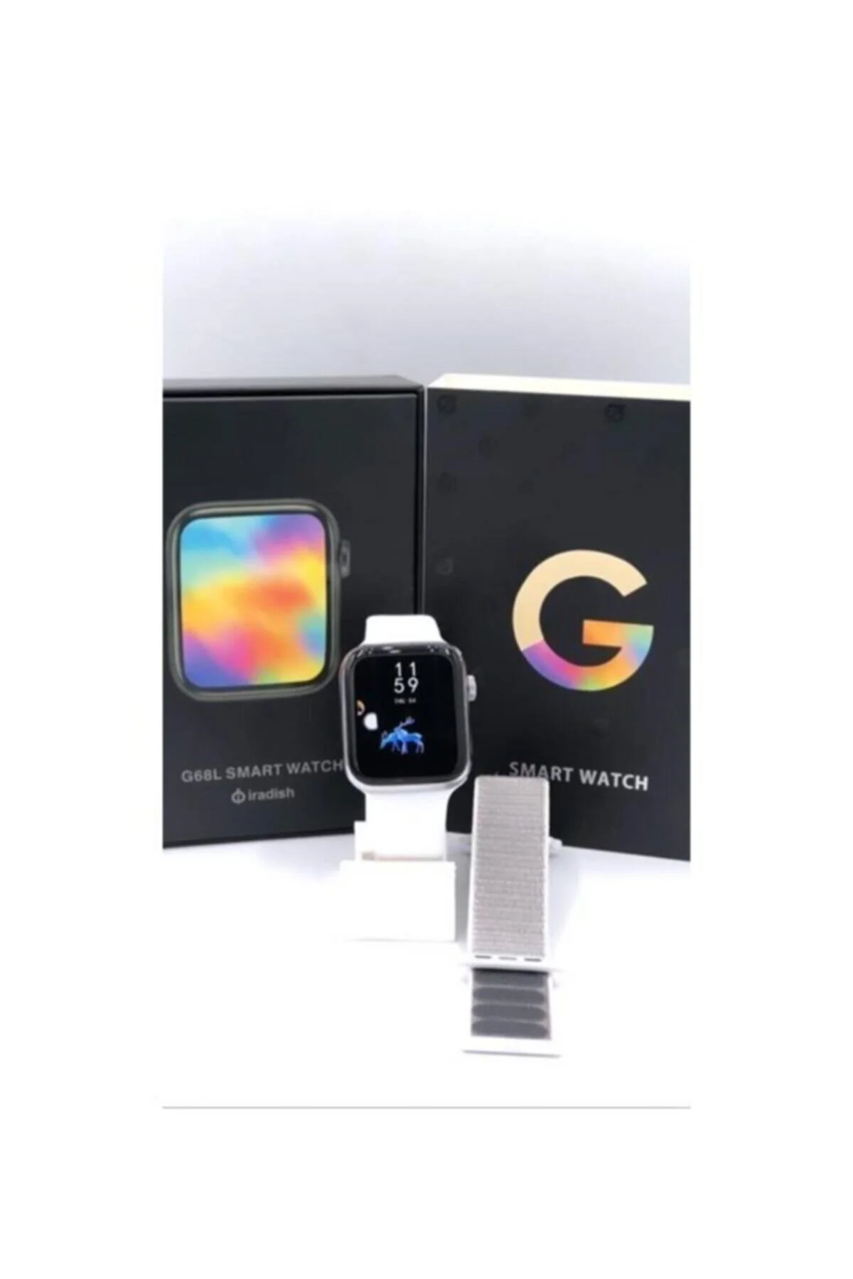 G68l Smart Watch 6s Uyumlu Akıllı Saat Konuşma Özellikli Türkçe Menü Yan Tuşlar Aktif Uygulama - pazariz Görsel 2