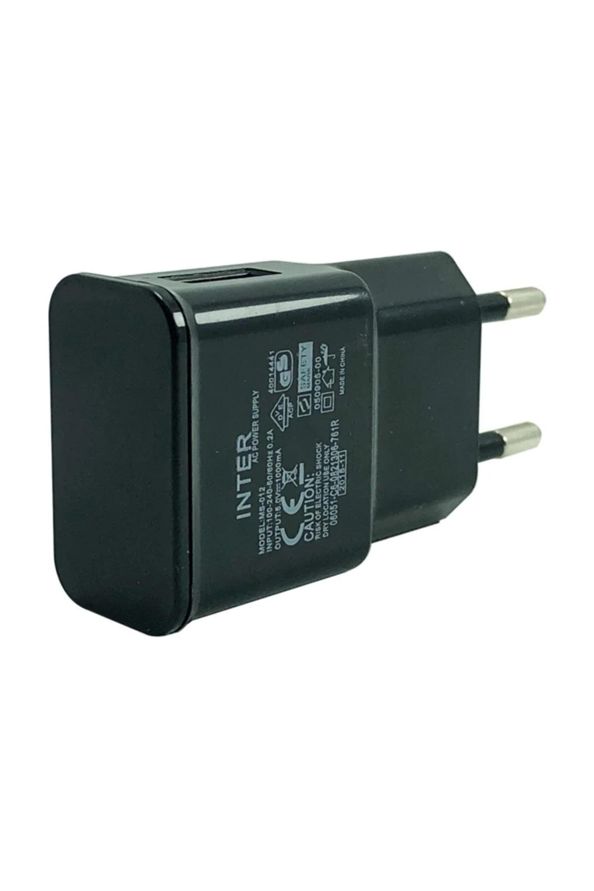 5.0V-0.2A Samsung Android Uyumlu Şarj Başlık Siyah
