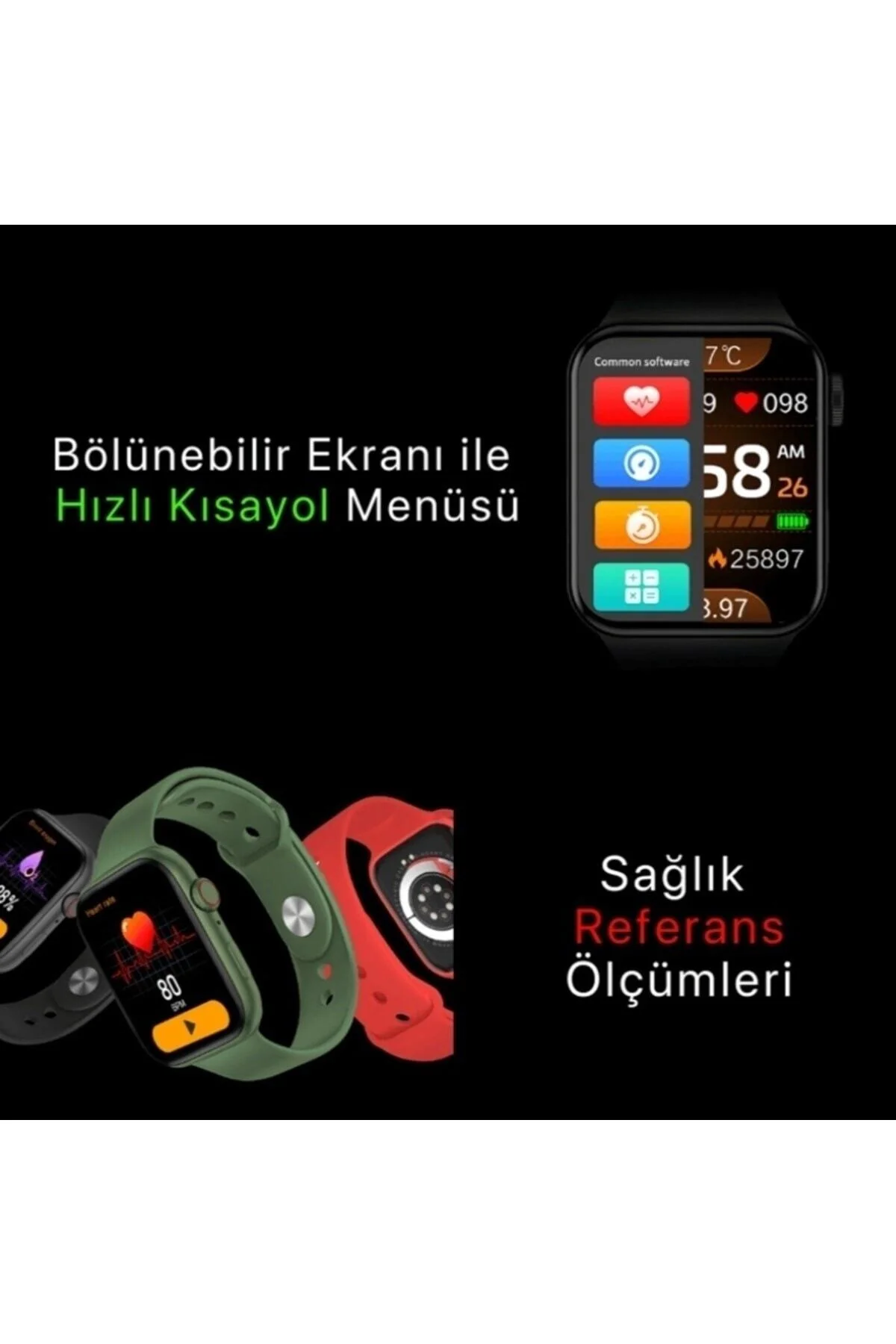 Watch 7 Series Uyumlu Uyumlu 44mm Akıllı Saat 2023 Yeni Seri Lacivert - pazariz Görsel 7