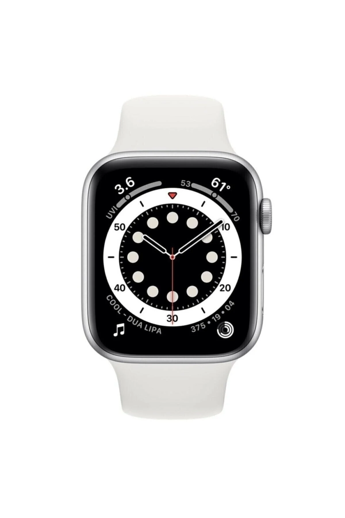 Watch 6 Series Akıllı Saat + Beyaz I12 Bluetooth Kulaklık - pazariz Görsel 2