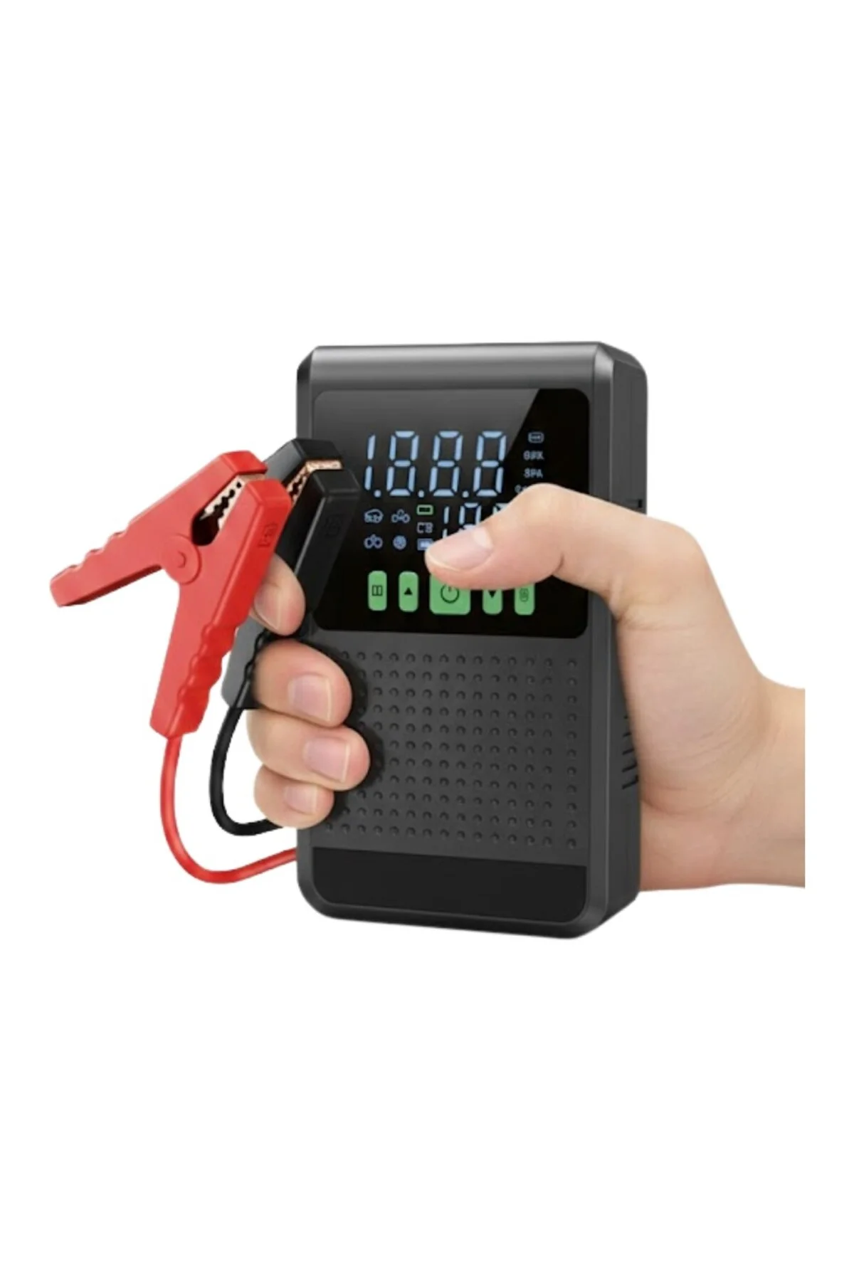 Taşınabilir Araç Akü Şarj Takviye Cihazı 12.000 Mah. 150 Psi Dijital Kompresör