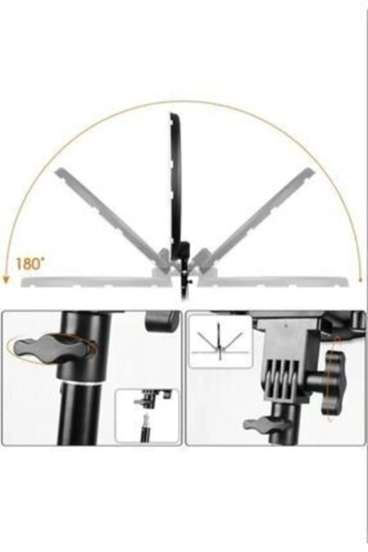 Büyük Boy Ring Light Makyaj Güzellik 5500k 48w Kuaför Kit Çantalı Ve Kumandalı 18 Inç Işık - pazariz Görsel 4