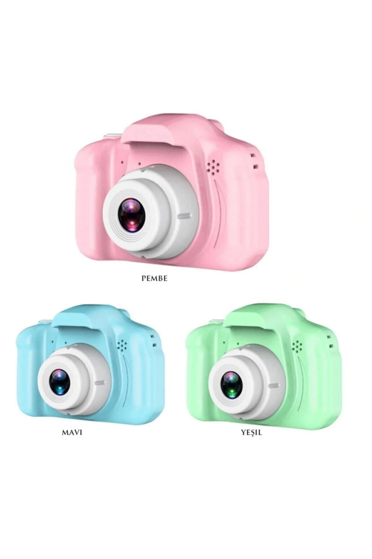 Mavi Renk Mini 1080p Hd Kamera Çocuklar Için Dijital Fotoğraf Makinesi 2.0 Inç Ekran 720-108 - pazariz Görsel 5