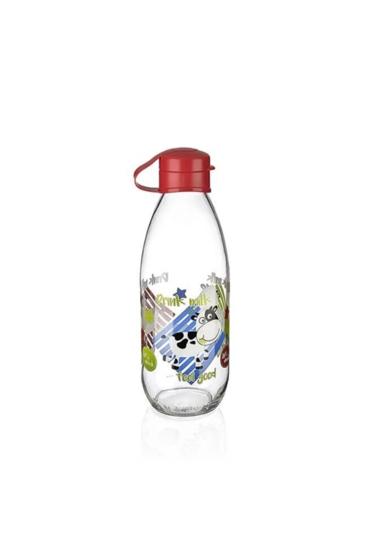 Titiz Süt - Su Şişesi Moo Bottle 1 Litre + Şişe Temizleme Fırçası Hediye