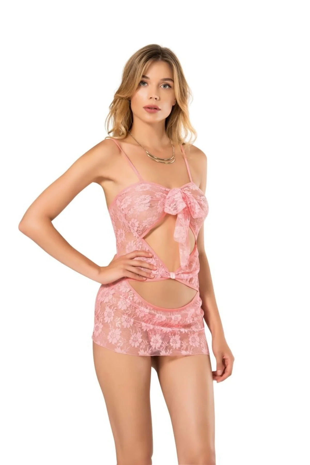 Kadın Pembe Moongirl Fantazi Gecelik 122