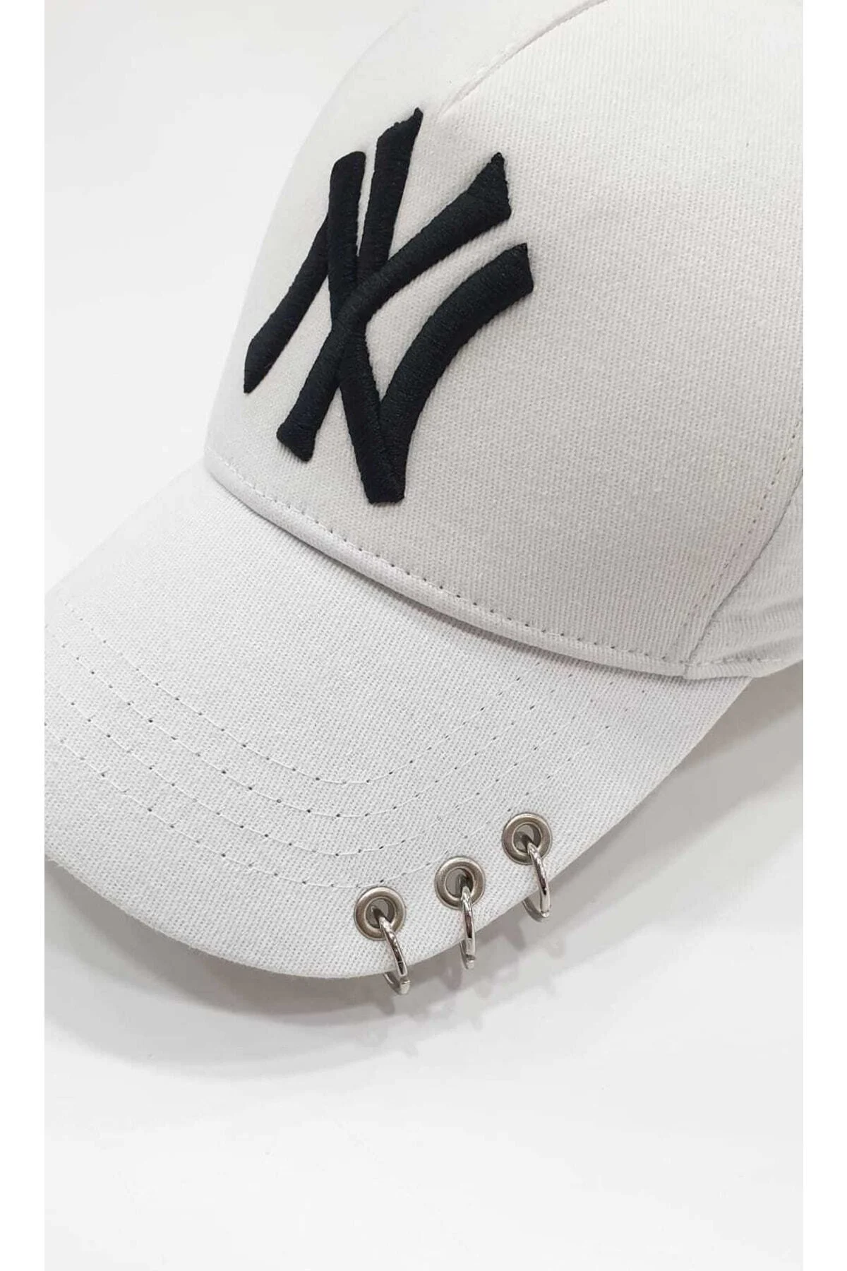 Beyaz Unisex Ny New York Şapka - Suyutti Görsel 2