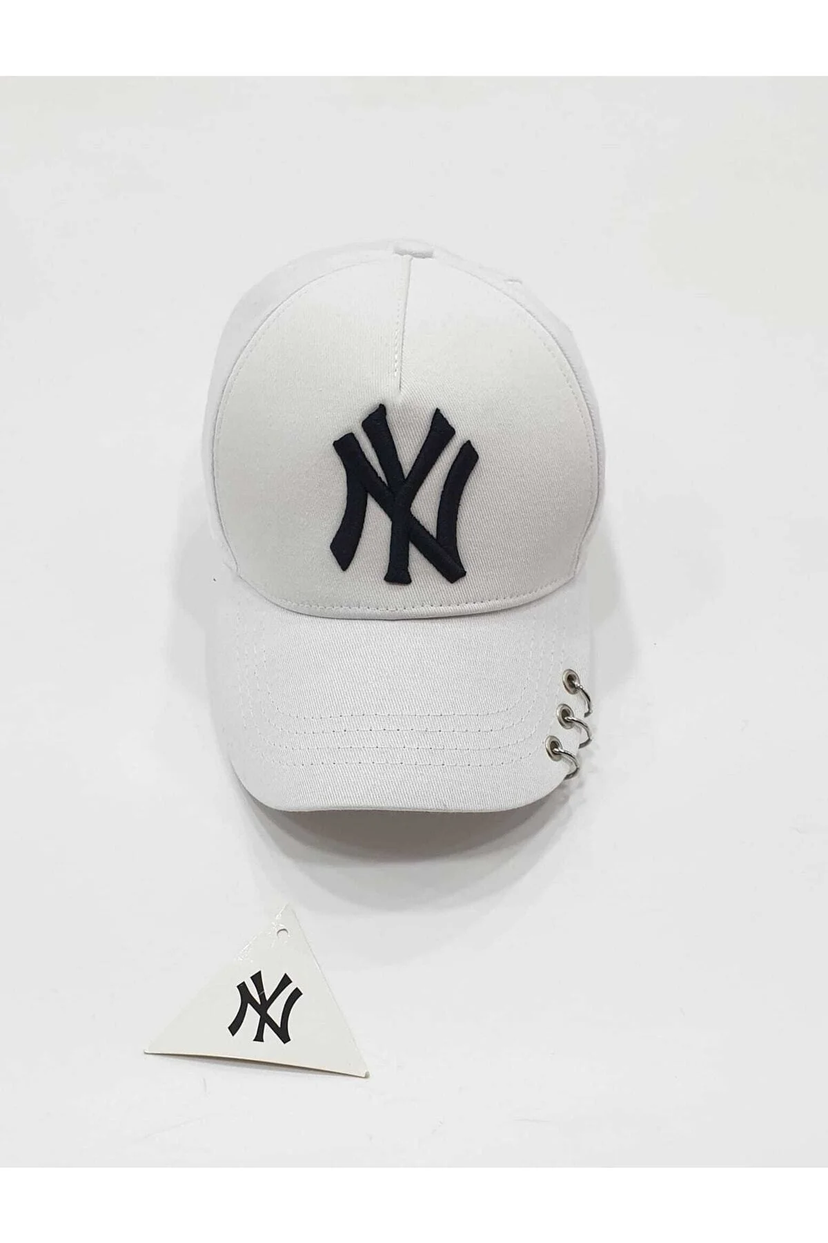 Beyaz Unisex Ny New York Şapka - Suyutti Görsel 3