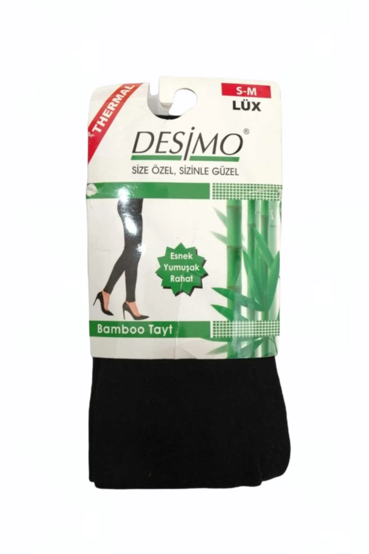 Kadın Bambu Lüks Kışlık Termal Tayt Ağlı - Desimo Görsel 3