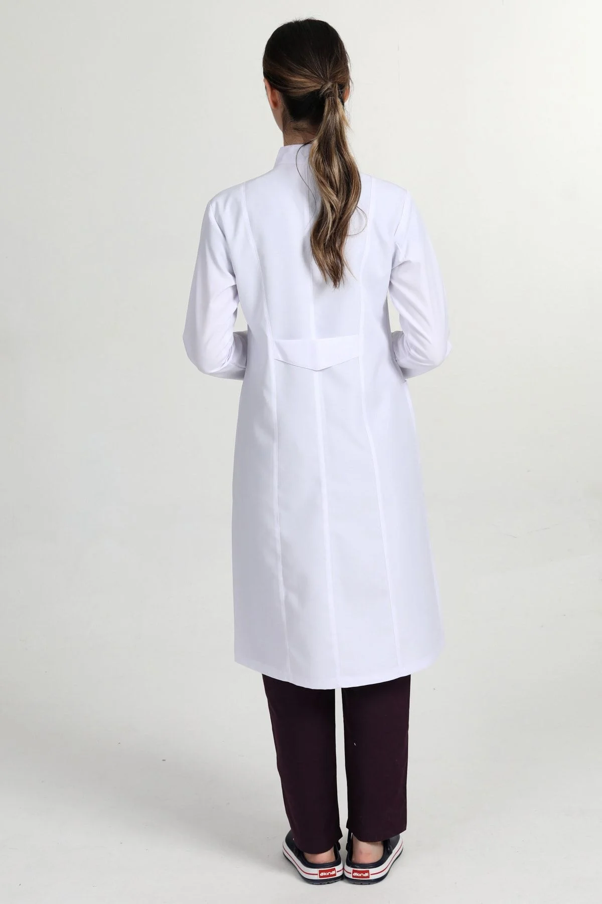 Önlük Tesettür 105cm Doktor Hemşire Eczacı Lab Öğretmen Önlüğü - AZİM Görsel 2