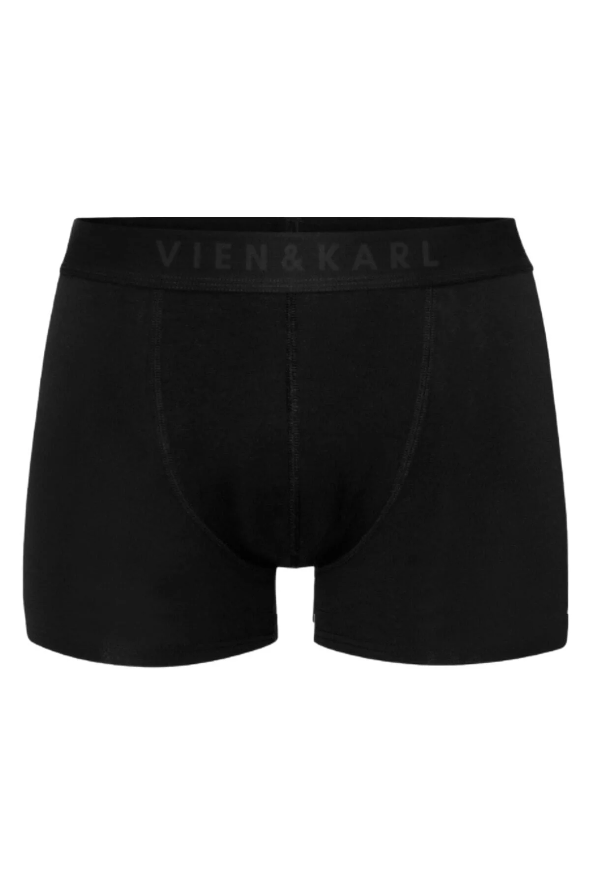 Erkek Siyah 10'lu Paket Düz Likralı Boxer Şort - Vien&Karl Görsel 4