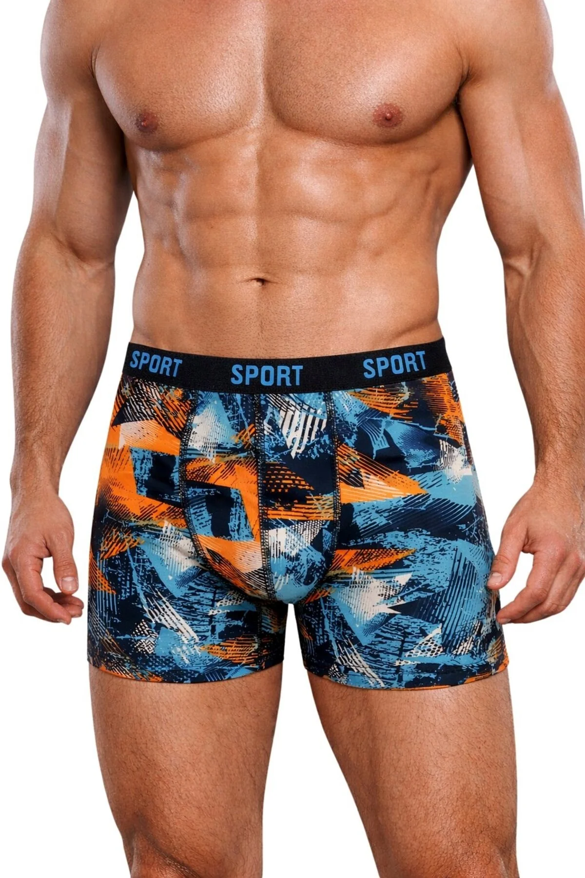 Erkek Desenli 5'li Premium Kutu Penye Pamuklu Likralı Boxer - Vien&Karl Görsel 4