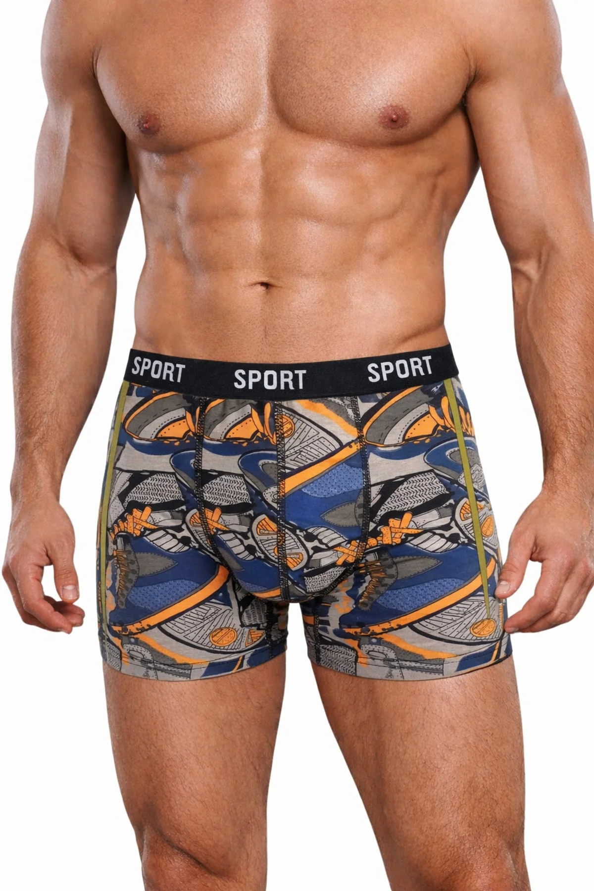 Erkek Desenli 6’lı Premium Penye Kutu Pamuklu Likralı Boxer - Vien&Karl Görsel 8