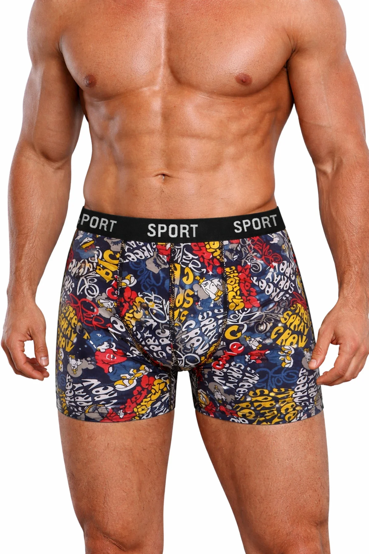 Erkek Desenli 6’lı Premium Penye Kutu Pamuklu Likralı Boxer - Vien&Karl Görsel 7