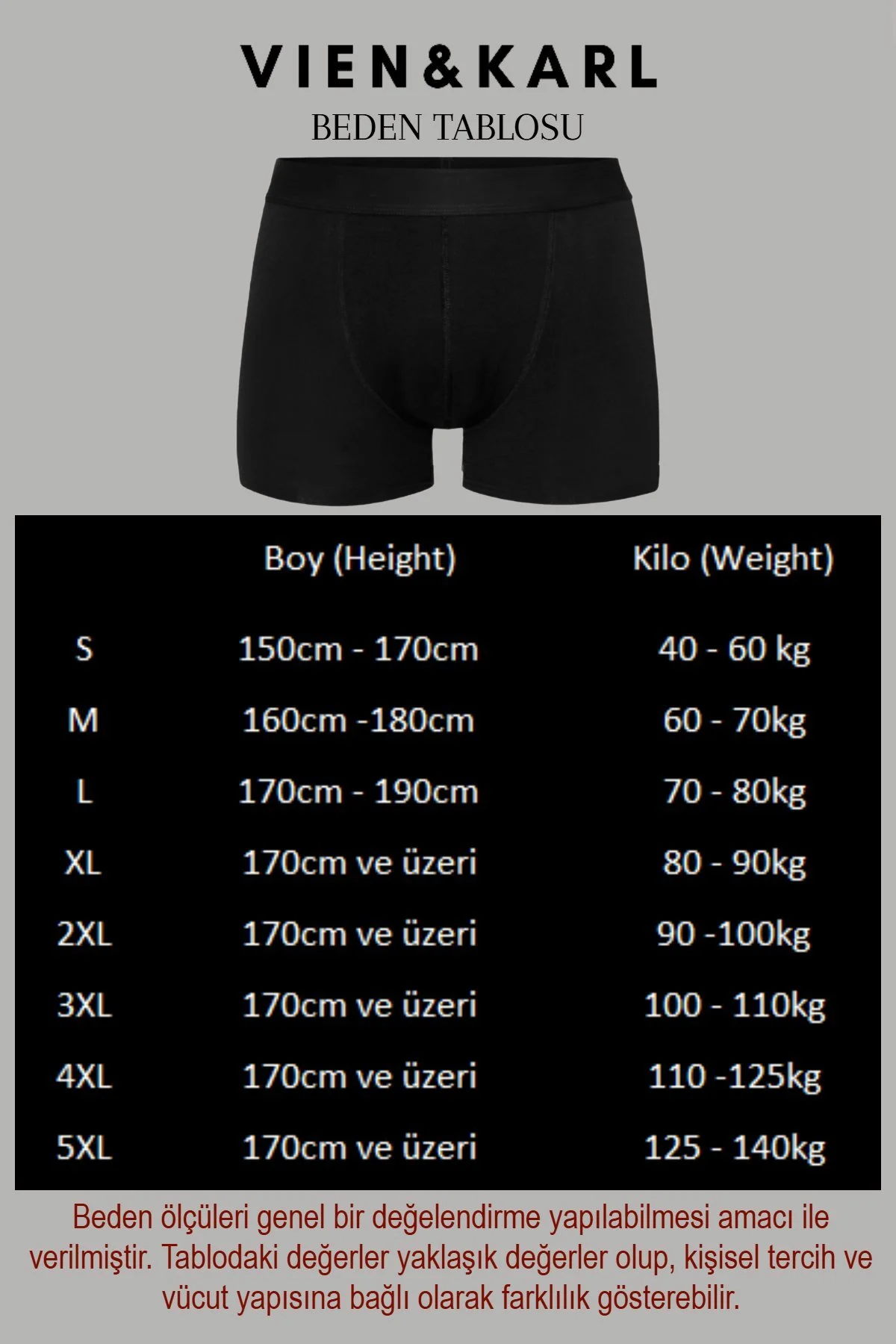 Desenli Düz Karışık Erkek 7'li Paket Pamuklu Likralı Boxer - DeeAn Görsel 2