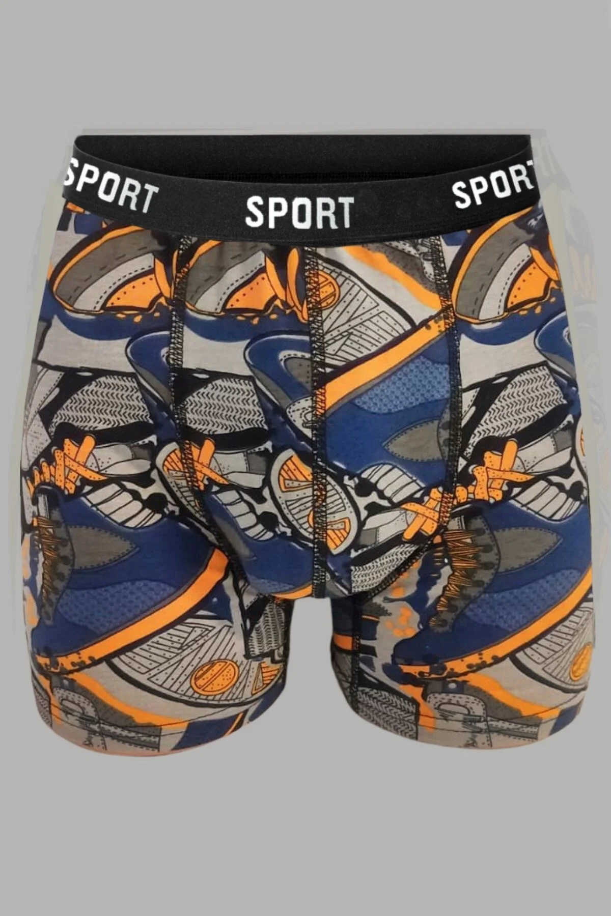 Desenli Düz Karışık Erkek 9'lu Paket Pamuklu Boxer - DeeAn Görsel 3