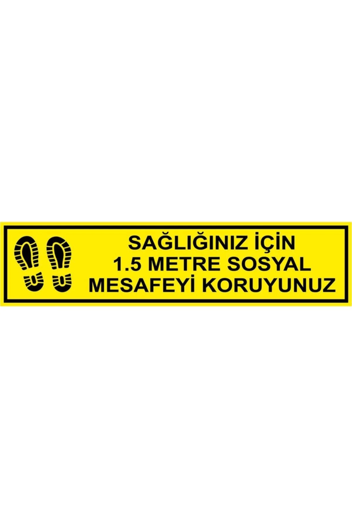 Laminasyonlu 1 5 m Sosyal Mesafe 5 Adet