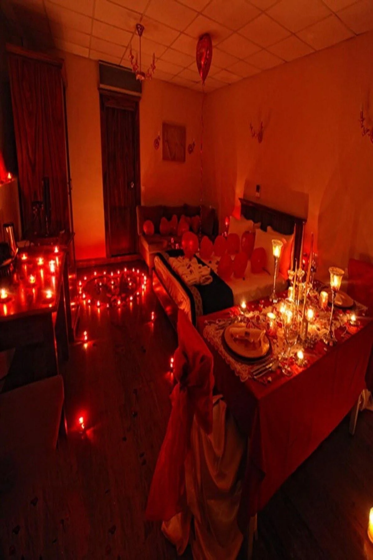 Kırmızı Kalpli Tealight Mum 50 Adet Kokusuz - pazariz Görsel 3