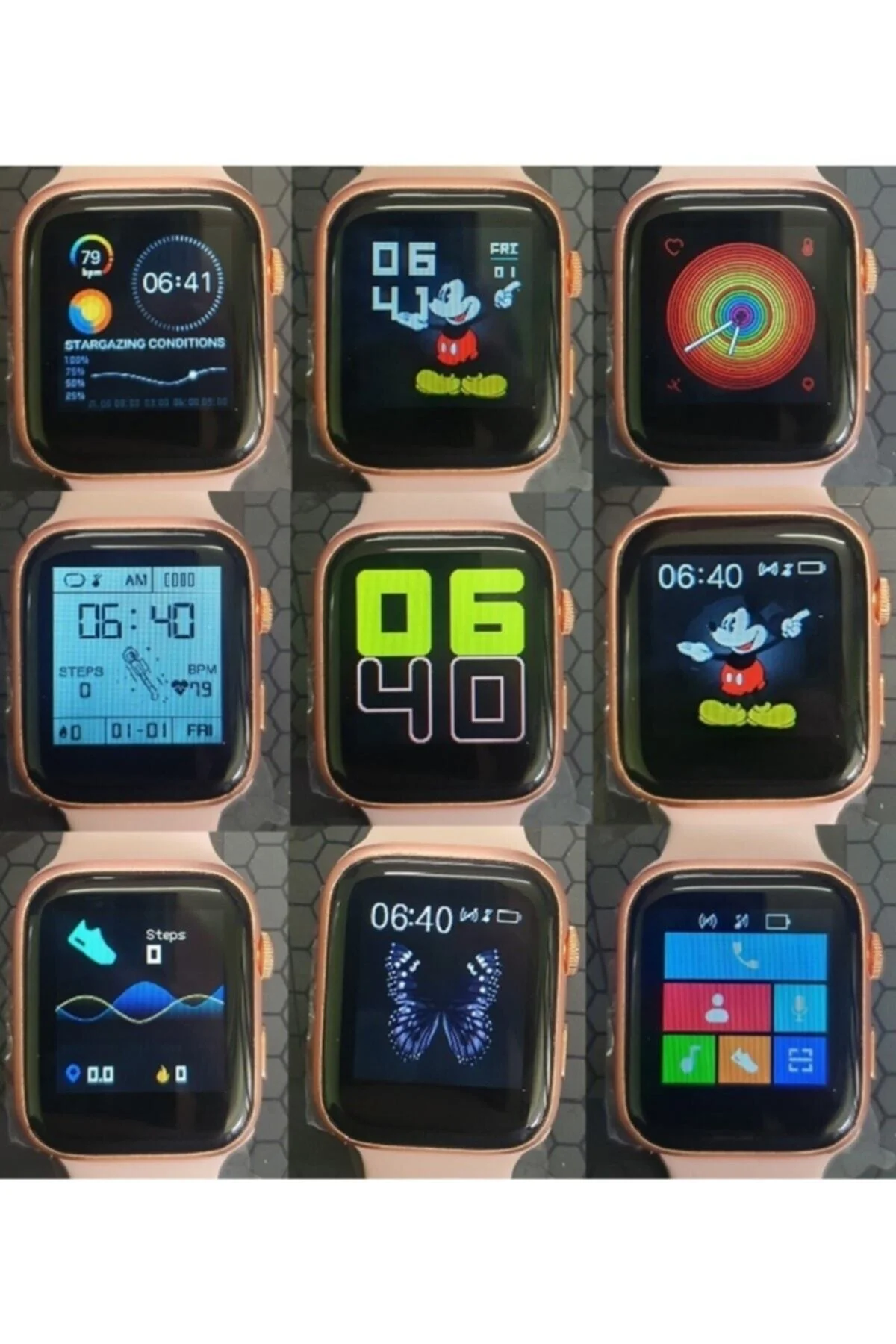 T500 Akıllı Saat Ios/android Uyumlu Smart Watch Siyah