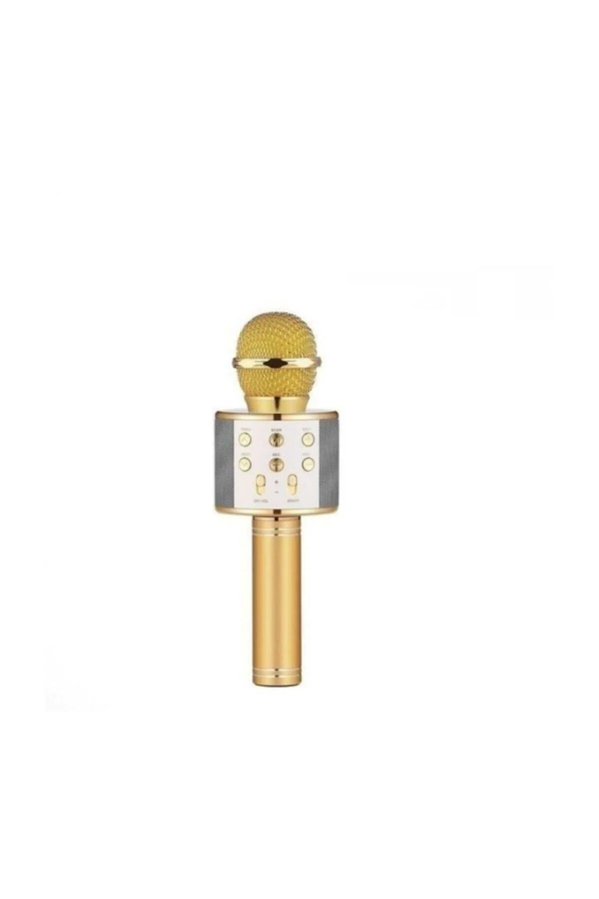 Karaoke Mikrofon Dahili Hoparlörlü Usb Flash Destekli Ws-858 Gold