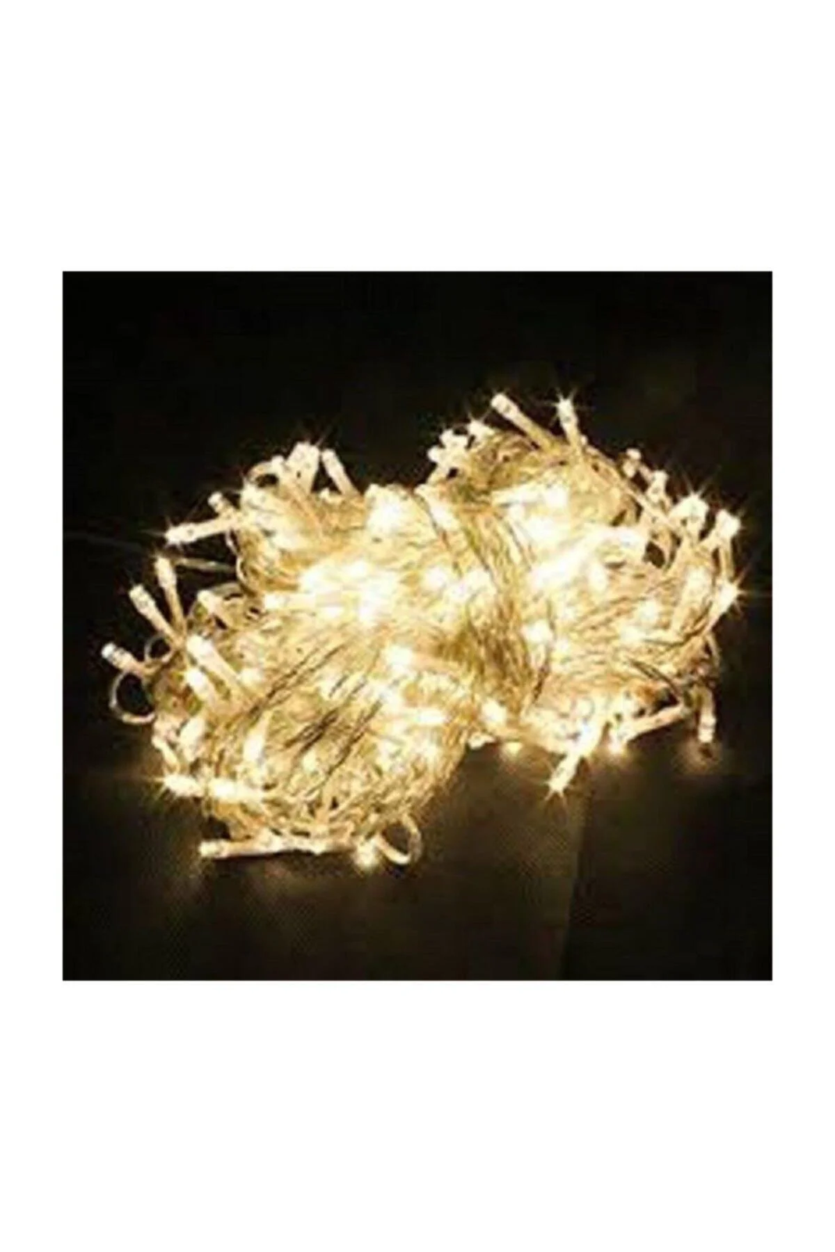 10 Metre 100 Led Işıklı Süsleme - Gün Işığı Rengi 220 Volt Fişli