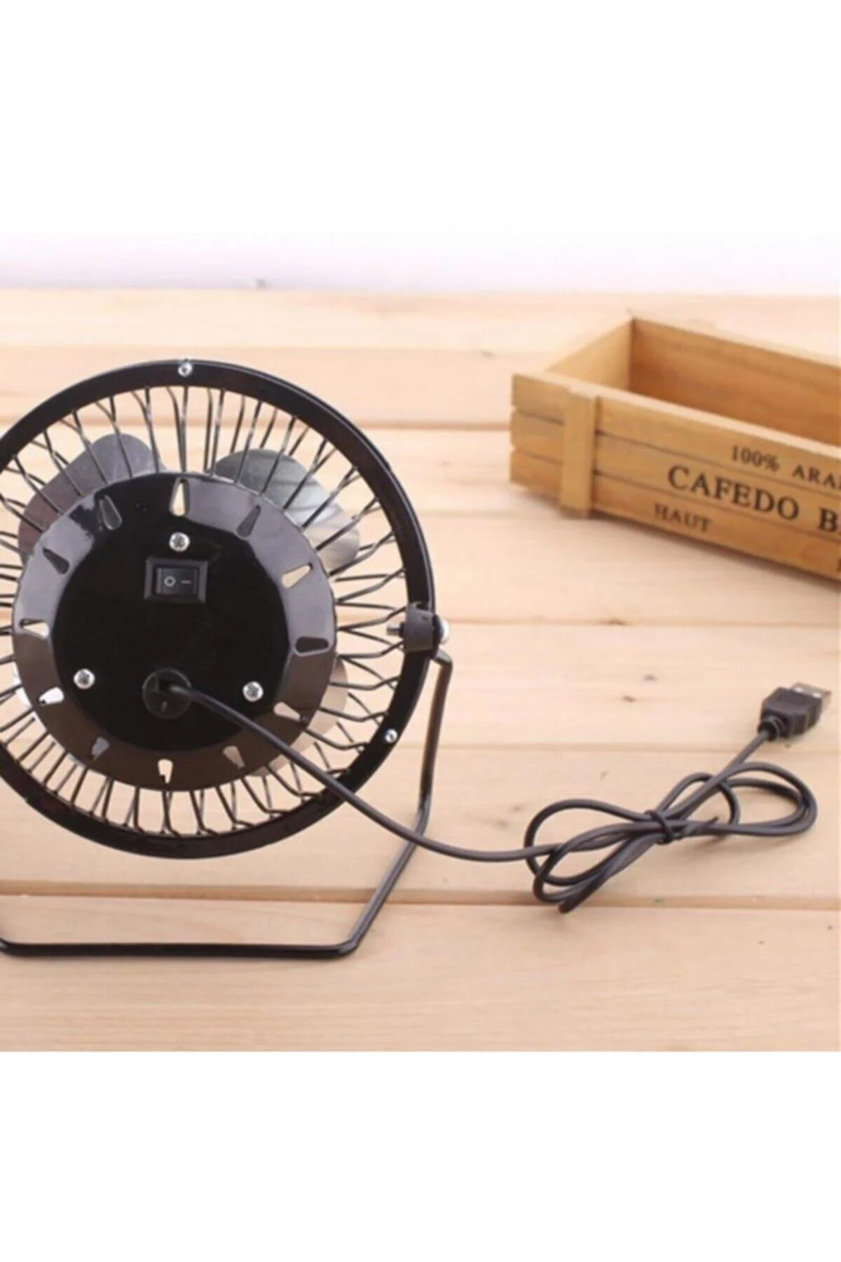 Soğutucu Serinletici Pervaneli Masaüstü Küçük Ayaklı Vantilatör Klima Usb Fan Metal Fan - pazariz Görsel 3