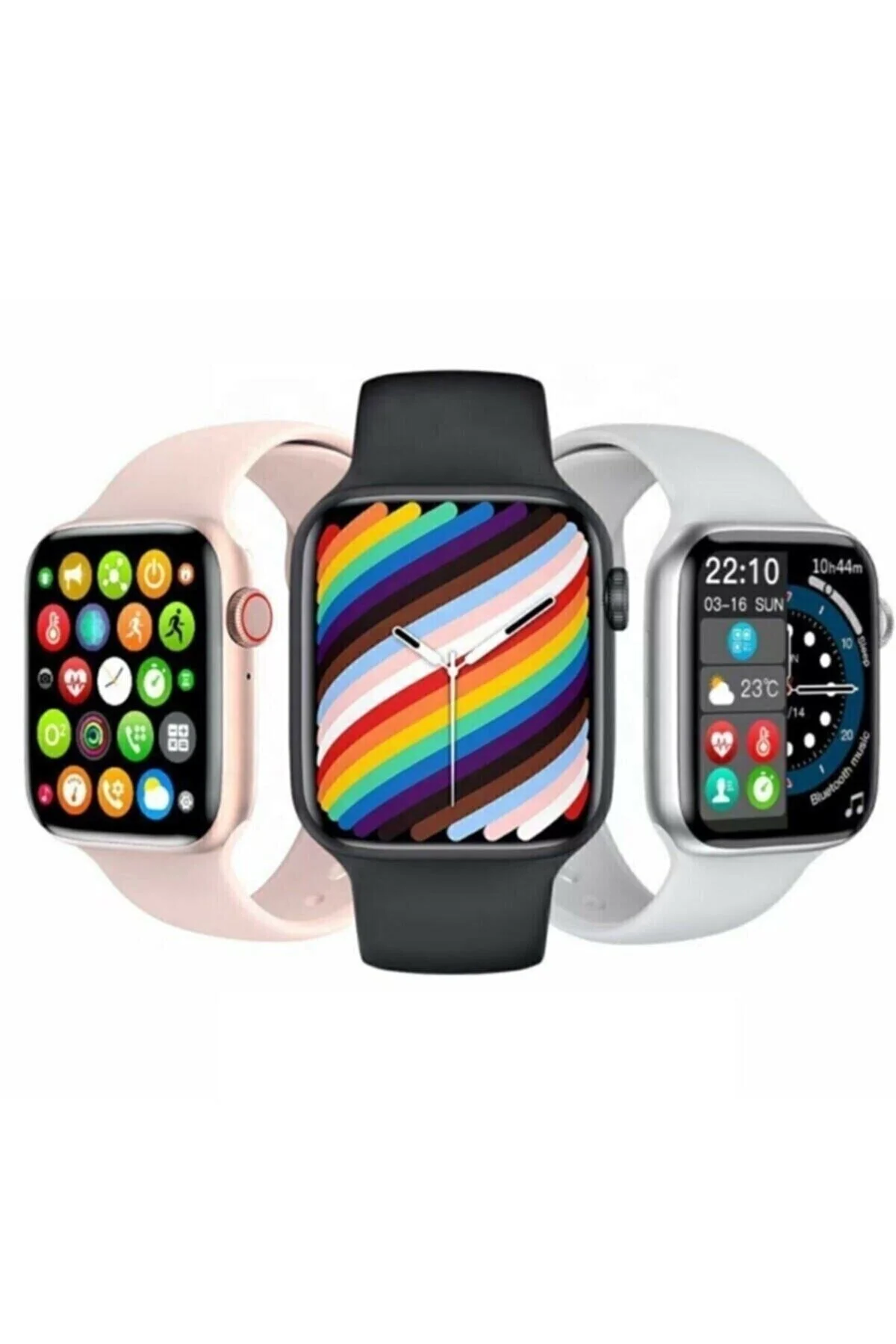 Watch 7 Pro Max Yeni Kasa Çift Tuş Aktif Konuşma Özellikli Türkçe Siyah Akıllı Saat - pazariz Görsel 3
