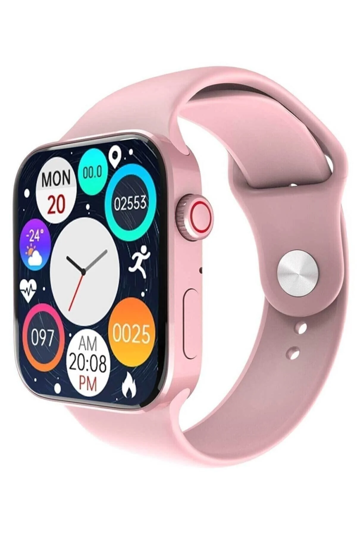 Watch 7 Pro Max Yeni Kasa Çift Tuş Aktif Konuşma Özellikli Türkçe Siyah Akıllı Saat