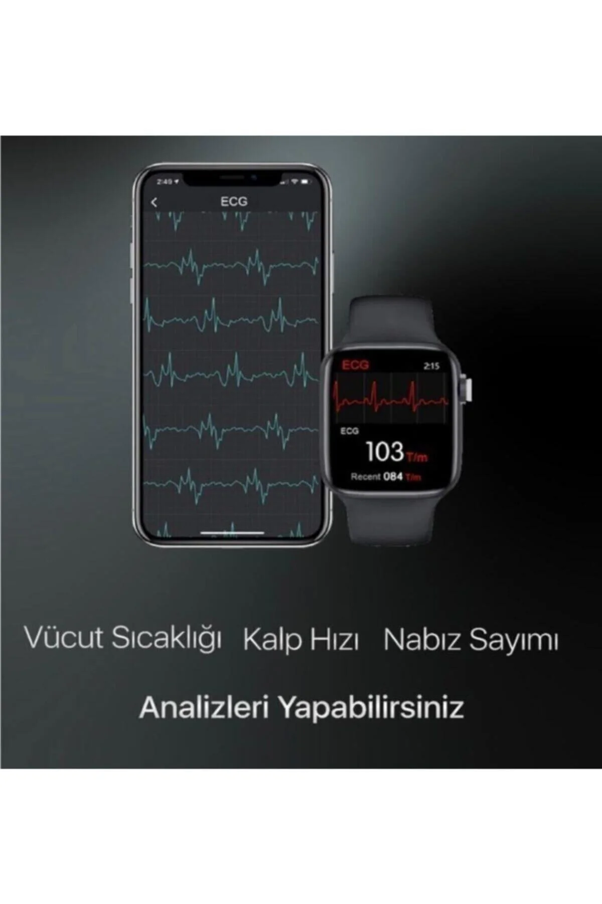Watch6 Akıllı Saat Nabız Ölçer Çok Fonksiyonlu Ios Ve Android Uyumlu - pazariz Görsel 5