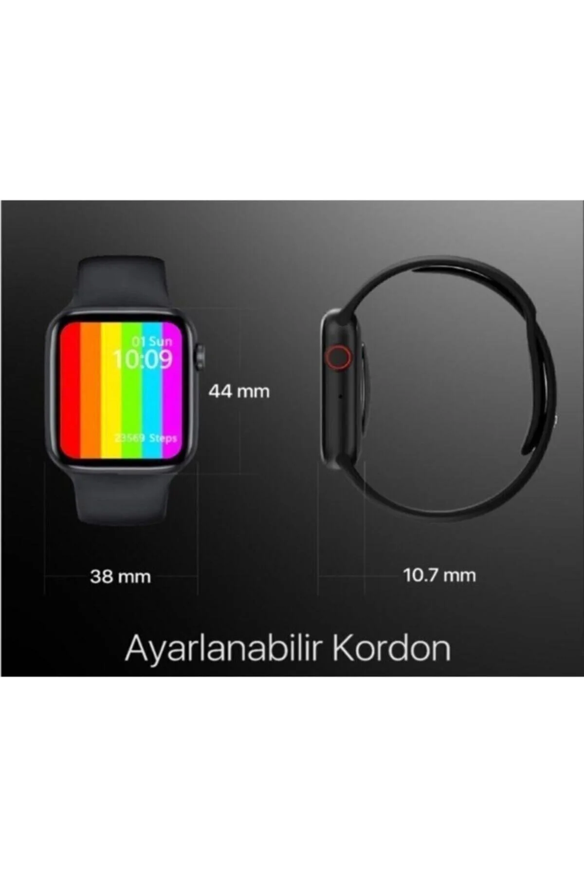 Watch6 Akıllı Saat Nabız Ölçer Çok Fonksiyonlu Ios Ve Android Uyumlu - pazariz Görsel 4