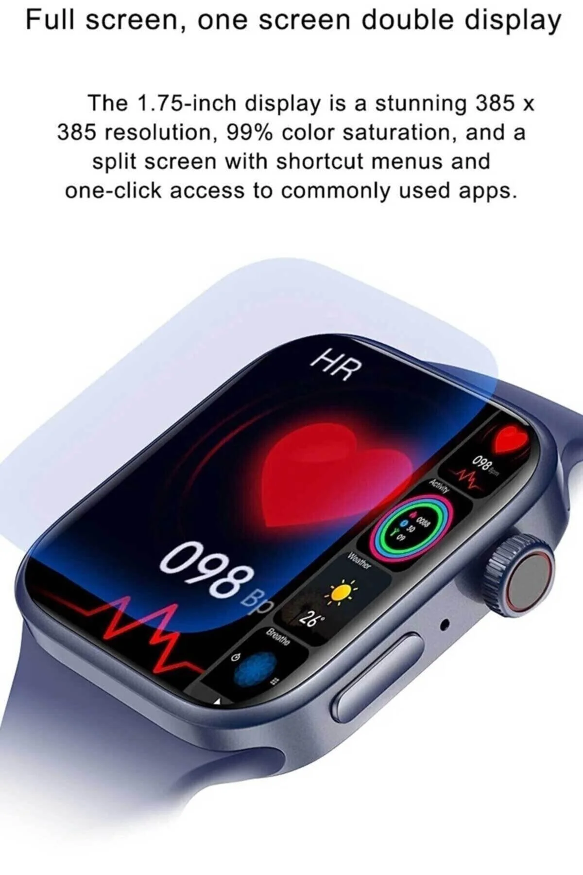 Watch 7 Pro Max Uyumlu Smartwatch Yeni Kasa Çift Tuş Aktif Konuşma Özellikli Türkçe Akıllı - pazariz Görsel 6