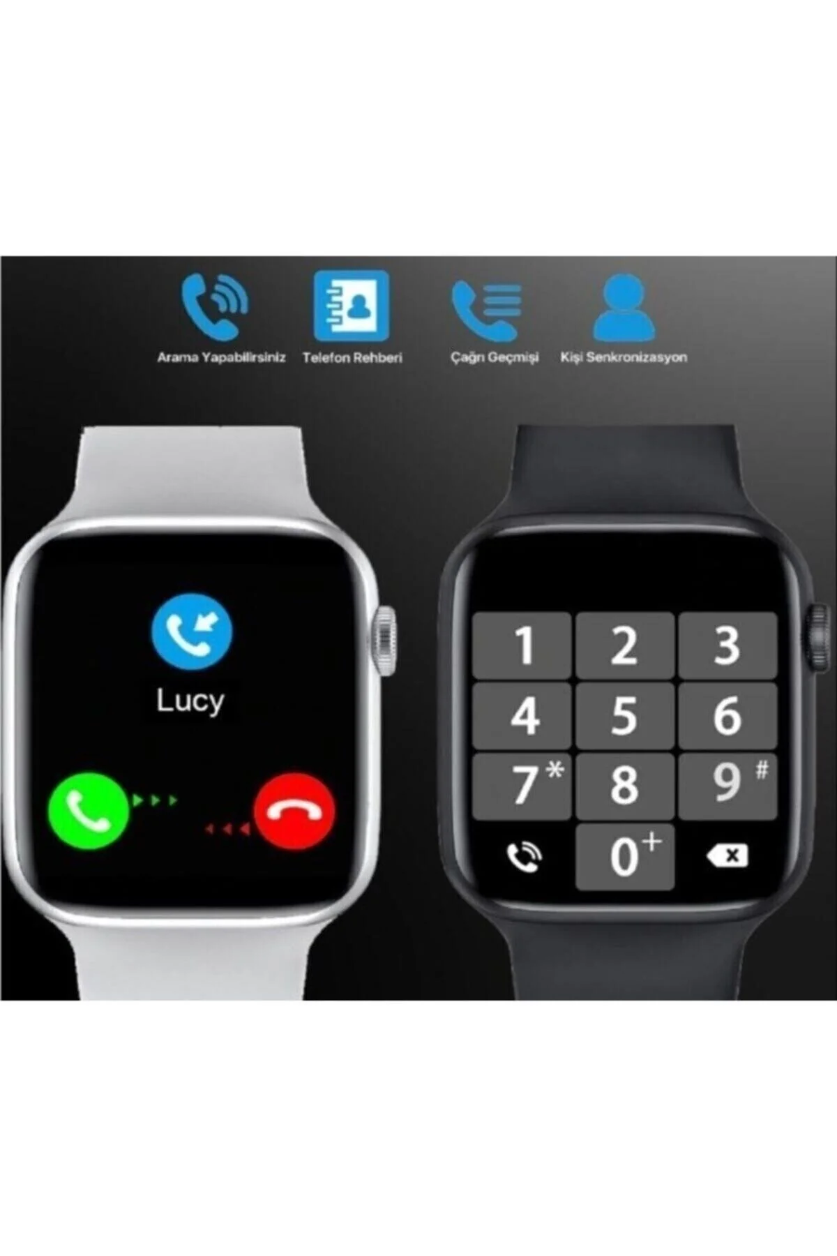 Watch6 Akıllı Saat Nabız Ölçer Çok Fonksiyonlu Ios Ve Android Uyumlu Watch 6 - pazariz Görsel 3
