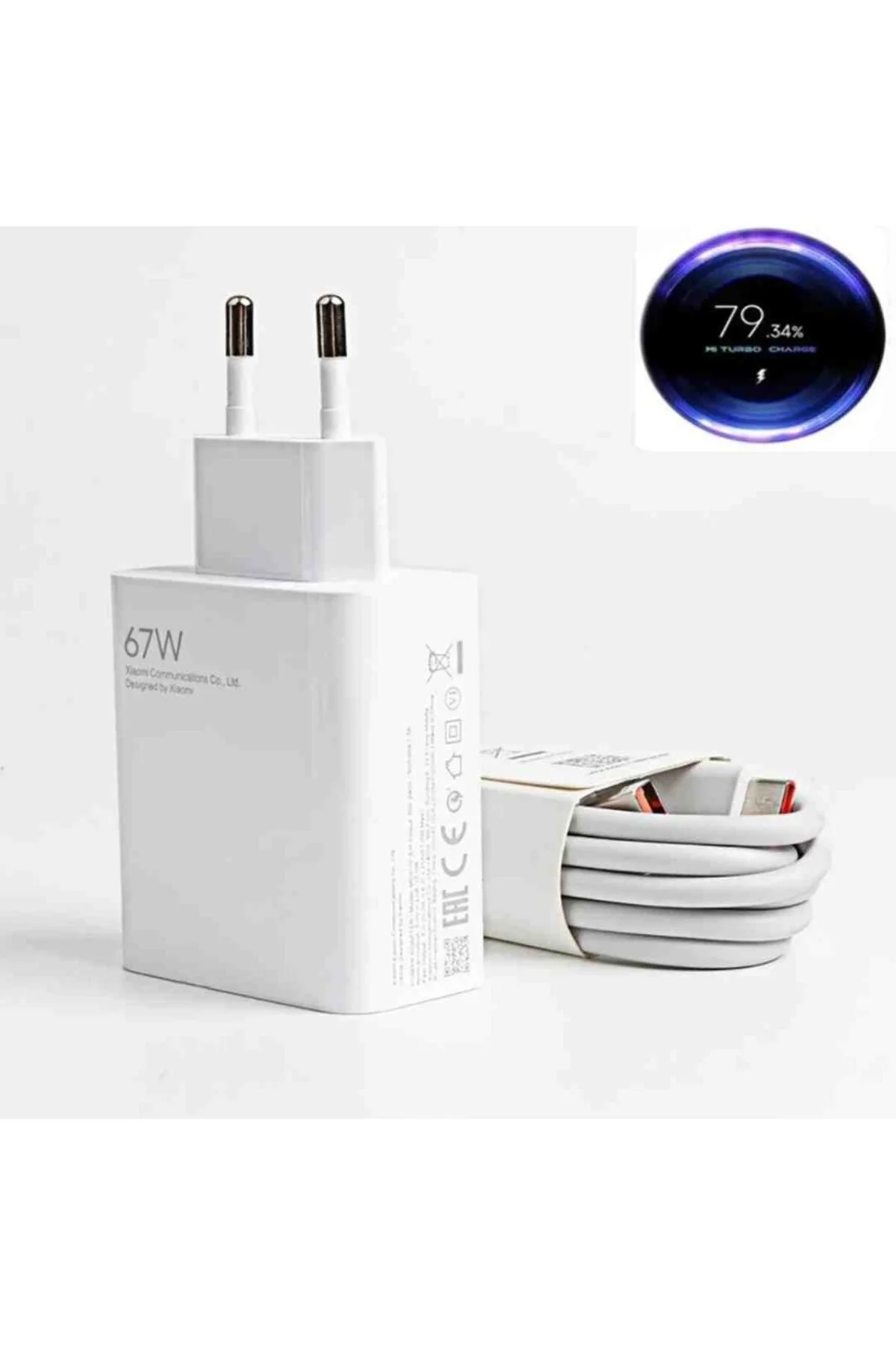 67 W QC 3.0 hızlı Charging Xiaomi/tüm Modellerle Uyumlu Type C Turbo Hızlı Şarj Aleti - pazariz Görsel 5