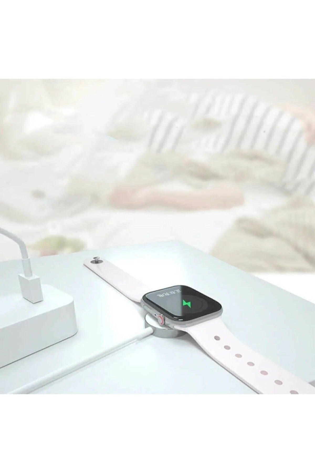 Watch Seri 1/2/3/4/5/6 Manyetik Usb Şarj Kablosu Aleti Hızlı Şarj Uyumlu - pazariz Görsel 3