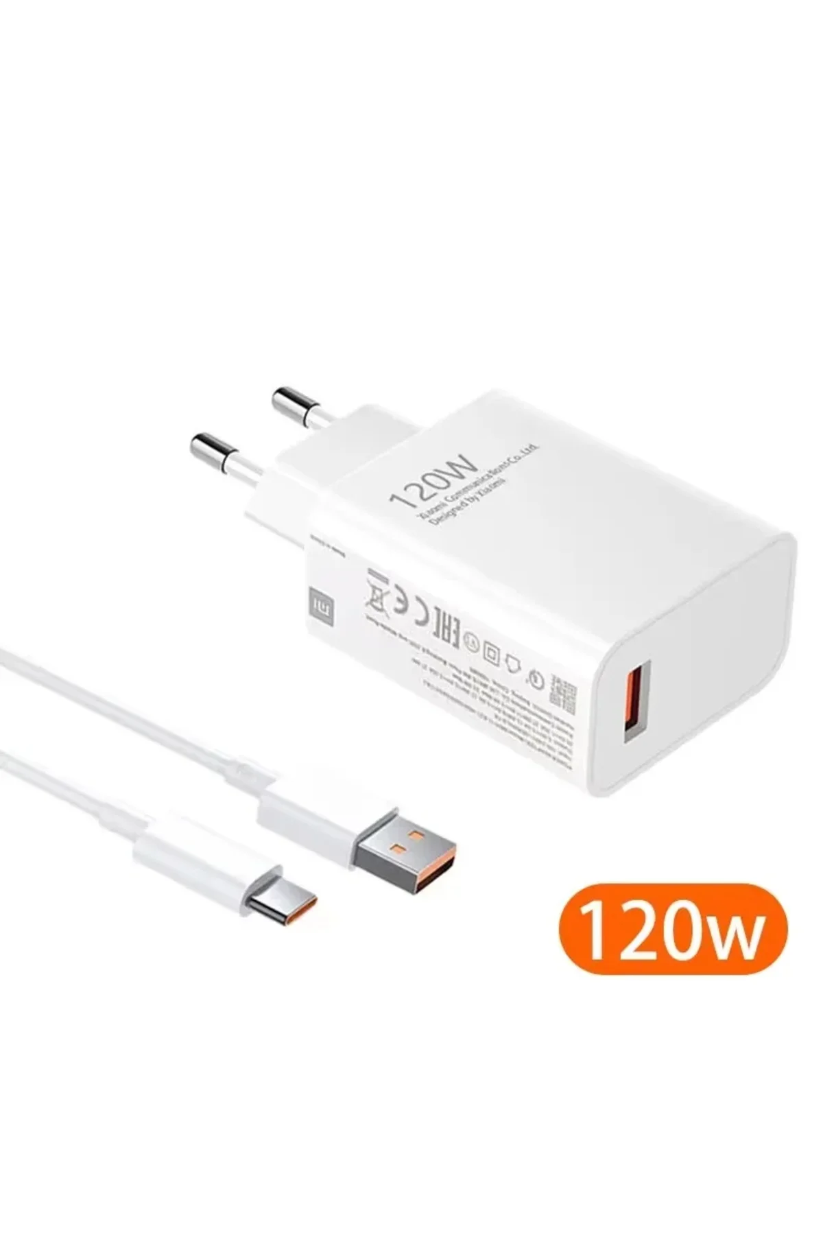 120W QC 3.0 hızlı Charging Xiaomi/tüm Modellerle Uyumlu Type C Turbo Hızlı Şarj Aleti